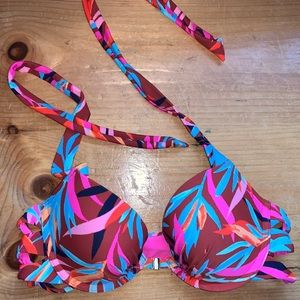 Pink aerie bikini top